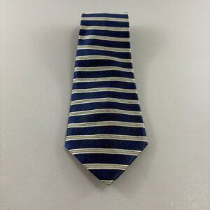 Roberta Baldini Blue / Silver Striped Men's Tie 4" x 60"